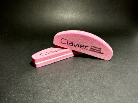 Clavier Mini Buffer do Paznokci Łódka 100/180 Róż 1szt – Matowienie, Manicure