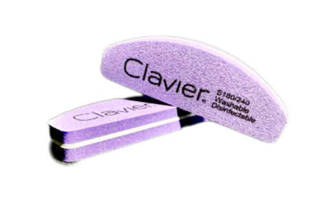 Clavier Mini Buffer do Paznokci, Łódka 180/240 – Fioletowy, 10 Szt. Clavier Mini Buffer do Paznokci, Łódka 180/240 – Fioletowy, 10 Szt.