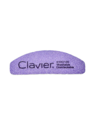 Clavier Mini Buffer do Paznokci, Łódka - gradacja 100/180 - fiolet - 1szt.