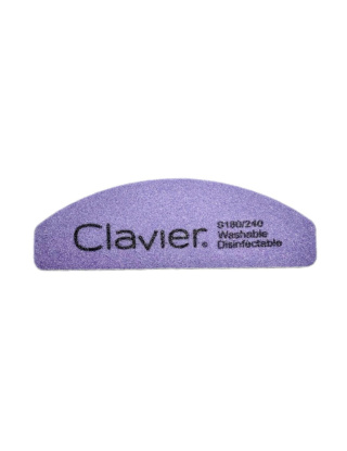 Clavier Mini Buffer do Paznokci, Łódka - gradacja 180/240 - fiolet - 1szt.