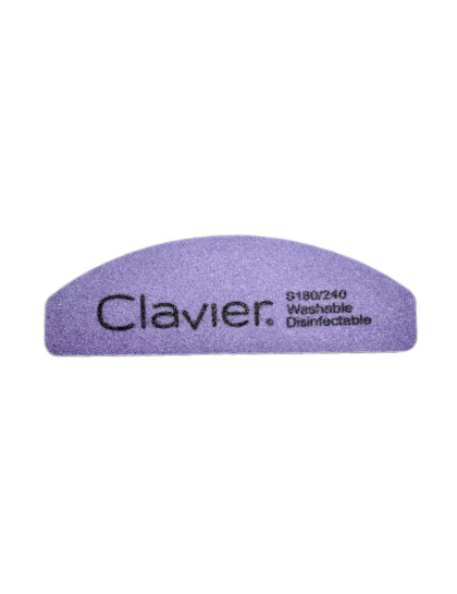 Clavier Mini Buffer do Paznokci, Łódka - gradacja 180/240 - fiolet - 1szt.