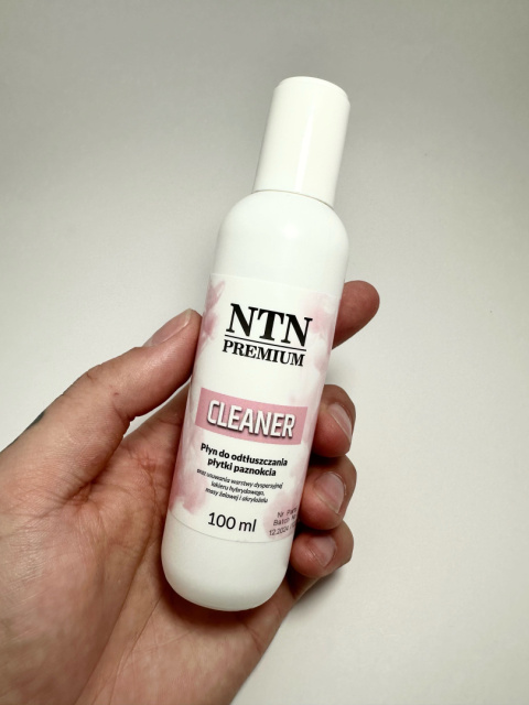 Cleaner płyn do odtłuszczania płytki paznokcia Ntn Premium 100 ml Cleaner płyn do odtłuszczania płytki paznokcia Ntn Premium 100 ml