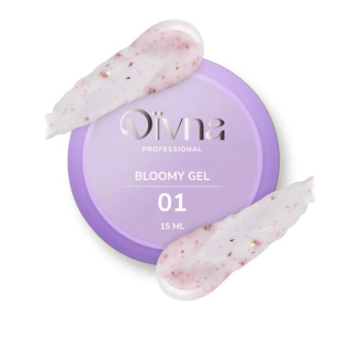 DIVNA Bloomy Gel 01 15ml – Żel Samopoziomujący z Kwiatuszkami do Stylizacji Paznokci