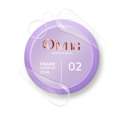 DIVNA Frame Builder Gel 02 30 ml - Żel Budujący Przezroczysty, Idealny do Przedłużania Paznokci