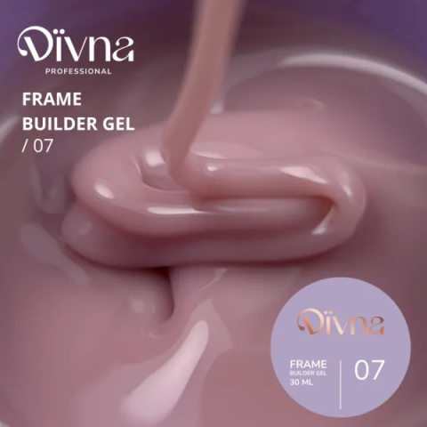 DIVNA Frame Builder Gel 07 30 ml – Jednofazowy Żel do Przedłużania i Wzmacniania Paznokci DIVNA Frame Builder Gel 07 30 ml – Jednofazowy Żel do Przedłużania i Wzmacniania Paznokci