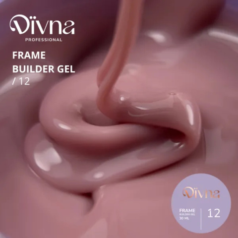 DIVNA Frame Builder Gel 12 30 ml – Jednofazowy Żel do Przedłużania Paznokci