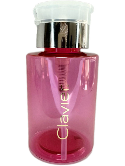 Dozownik z Pompką Clavier, na płyny, cleaner, aceton -różowo - srebrny/ transparentny, 180 ml, 1 szt. Dozownik z Pompką Clavier, na płyny, cleaner, aceton -różowo - srebrny/ transparentny, 180 ml, 1 szt.