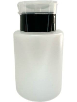 Dozownik z pompką na płyny czarny 150 ml