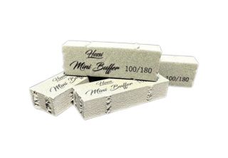 HESSI Mini Buffer 100/180 50 szt – Buffer do Paznokci | Wygładzanie Płytki, Skórek i Wału Okołopaznokciowego