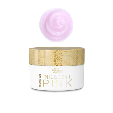 HESSI Żel Budujący NICE PINK 15ml – Różowy Cover, Konsystencja Budyniu