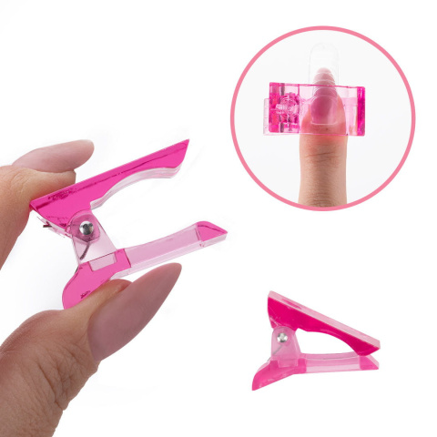 Klips Zacisk do Dual Form Plastikowy Różowy DSF 1szt – Przezroczysty Klips Zacisk do Dual Form Plastikowy Różowy DSF 1szt – Przezroczysty