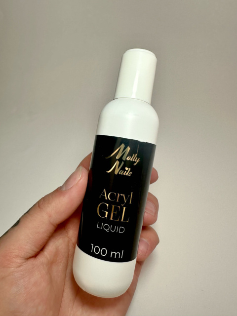 Liquid do rozprowadzania i formowania akrylożelu MollyLac Polygel Liquid 100ml Liquid do rozprowadzania i formowania akrylożelu MollyLac Polygel Liquid 100ml