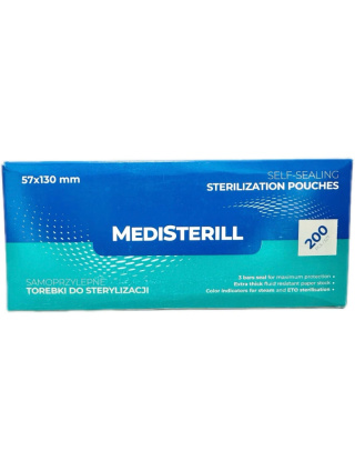 MediSterill Torebki do sterylizacji 5,7 x 13 cm 200 szt.