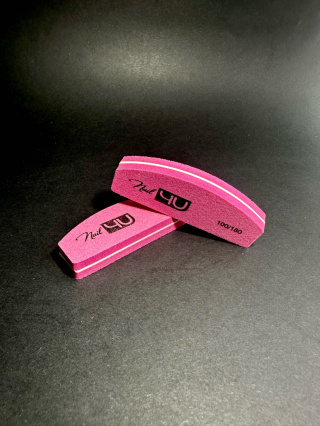 NAIL4U Mini Polerka Candy Pink 100/180 Łódka – Komplet 20 sztuk