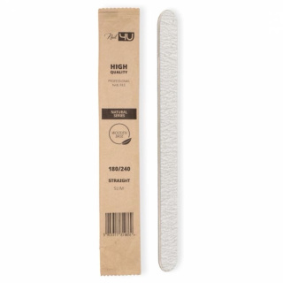Nail4u Slim NATURAL II Pilnik Do Paznokci Hybrydowych Prosty 180/240 1szt