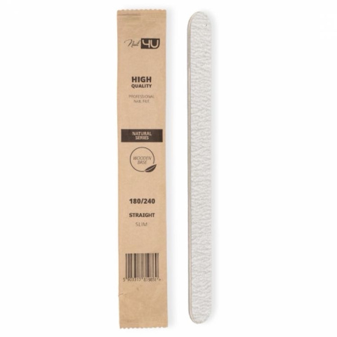 Nail4U PILNIK SLIM NATURAL II PROSTY 180/240 Nail4U PILNIK SLIM NATURAL II PROSTY 180/240