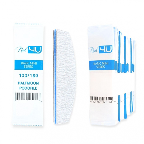 Nail4u Pilnik Podofile BASIC MINI Łódka 100/180 (25 sztuk) – Jednorazowy Pilnik Nail4u Pilnik Podofile BASIC MINI Łódka 100/180 (25 sztuk) – Jednorazowy Pilnik