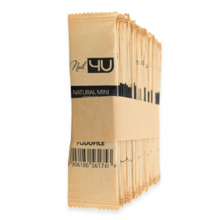 Nail4u Pilnik Podofile Slim MINI Łódka 180/240 (50 sztuk) – Drewniany, Ekologiczny Pilnik