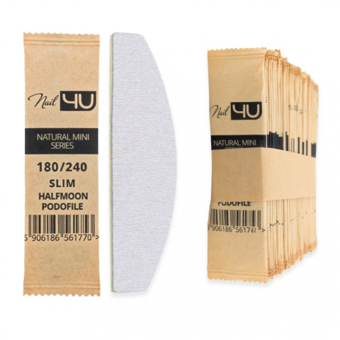 Nail4u Pilnik Podofile Slim MINI Łódka 180/240 (50 sztuk) – Drewniany, Ekologiczny Pilnik Nail4u Pilnik Podofile Slim MINI Łódka 180/240 (50 sztuk) – Drewniany, Ekologiczny Pilnik