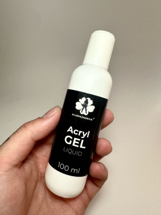 Płyn do rozprowadzania i modelowania akrylożelu AcrylGel Liquid Allepaznokcie 100ml