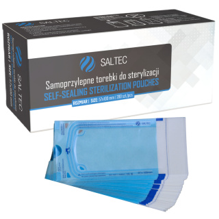 Saltec Torebki do Sterylizacji Autoklawu 57x100 mm Samoprzylepne - 200 szt.