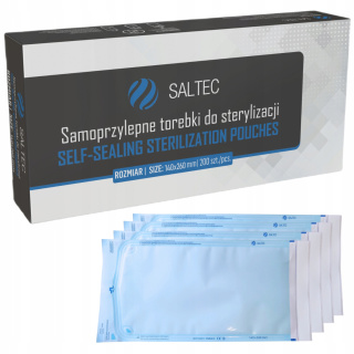 Saltec Torebki do sterylizacji Autoklawu 140x260 mm – 200 szt.