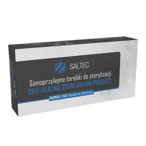 Saltec Torebki do sterylizacji Autoklawu 140x260 mm – 200 szt. Saltec Torebki do sterylizacji Autoklawu 140x260 mm – 200 szt.