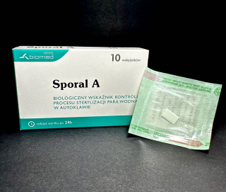 Sporal A 1szt. BIOMED - Biologiczny Wskaźnik do Kontroli Sterylizacji Parą Wodną