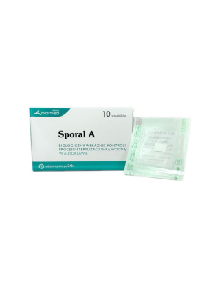 Sporal A 1szt. BIOMED - Biologiczny Wskaźnik do Kontroli Sterylizacji Parą Wodną