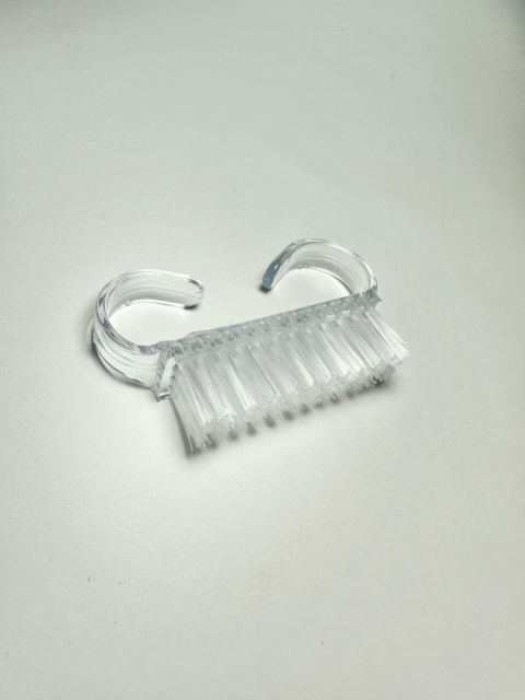 Szczoteczka do manicure i pyłu - mała przezroczysta clear Szczoteczka do manicure i pyłu - mała przezroczysta clear