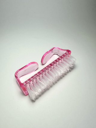 Szczoteczka do manicure i pyłu średnia różowa