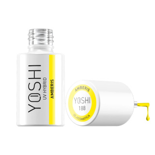 Yoshi Lakier Hybrydowy Amberis 188, 6ml – Półtransparentny Cytrynowo-Żółty