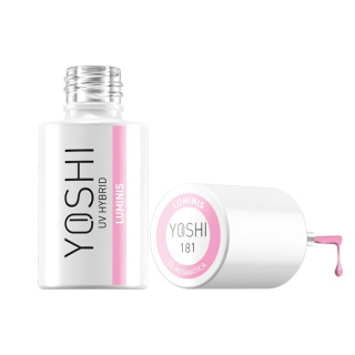 Yoshi Lakier Hybrydowy Luminis 181 6ml – Półtransparentny Jasny Róż z Połyskiem
