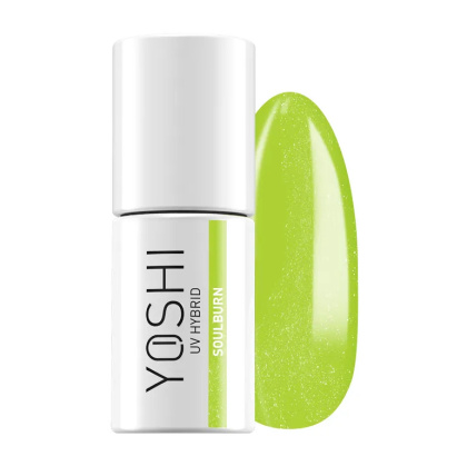Yoshi Lakier Hybrydowy UV LED 191 Soulburn 6 ml – Neonowo-Zielony Efekt Cat Eye