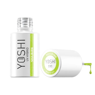 Yoshi Lakier Hybrydowy UV LED 191 Soulburn 6 ml – Neonowo-Zielony Efekt Cat Eye