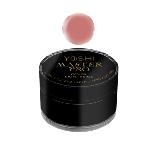 Yoshi Master PRO Gel UV LED Cover Light Beige 15 ml – Żel Samopoziomujący Beżowo-Różowy