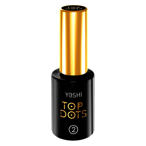 Yoshi UV Hybrid Top Dots No2 10 ml – Matowy Top Hybrydowy z Czarne Drobinki Yoshi UV Hybrid Top Dots No2 10 ml – Matowy Top Hybrydowy z Czarne Drobinki
