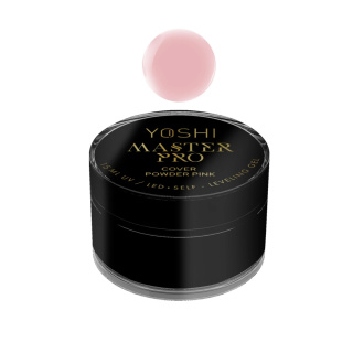 Yoshi Żel Samopoziomujący Master PRO Gel UV LED Cover Powder Pink 15 ml – Żel Budujący, Chłodny Róż z Pudrowym Beżem