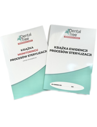 Zestaw książek do dokumentacji procesów sterylizacji DentalTree – ewidencja i monitoring (2 szt.)