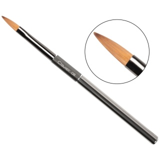CLAVIER Pędzelek do akrylu zdobień akrylowych akwarelowych 08 srebrny - 10mm