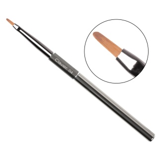 CLAVIER Pędzelek do zdobień Zhostovo Cieniowania Akwareli 04 srebrny – 7.2mm