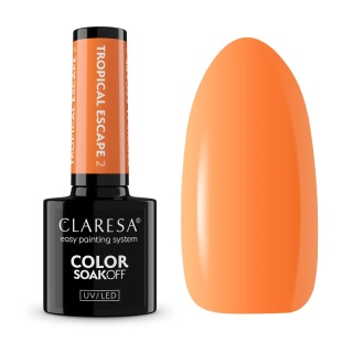 Claresa Lakier hybrydowy do paznokci Tropical Escape 2 5g –Słoneczna Papaja
