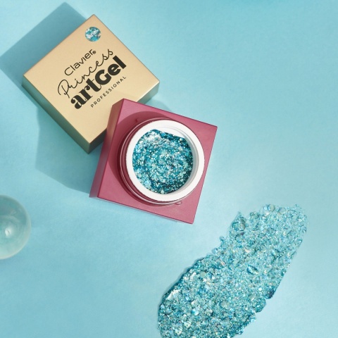 Clavier Art Gel Princess Ariel Manicure – żel do zdobień z cekinami