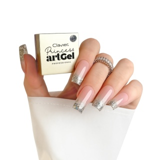 Clavier Art Gel Princess Cinderella Manicure – żel do zdobień z cekinami