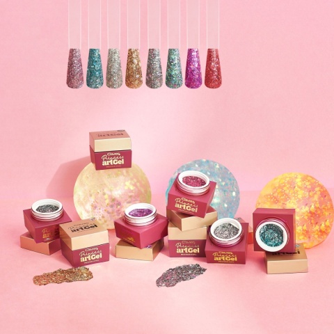 Clavier Art Gel Princess Rapunzel Manicure – żel do zdobień z cekinami
