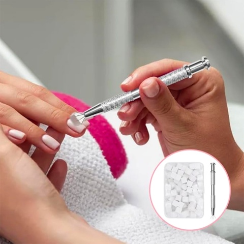 Clavier Nailsology Blendie Bestie Set 100 szt.–zestaw do ombre pen+gąbeczki