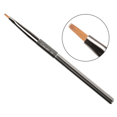 Clavier Pędzelek do zdobień Zhostovo Cieniowania Akwareli 05 srebrny - 6mm