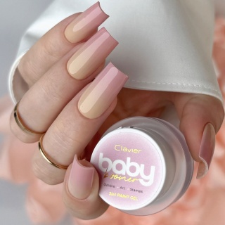 Clavier Żel Baby Boomer 3w1 Nailsology B03 Brulee kremowy róż 3g ombre