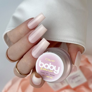 Clavier Żel Baby Boomer 3w1 Nailsology F02 Serenity brzoskwiniowy 3g ombre