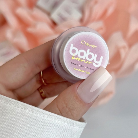 Clavier Żel Baby Boomer 3w1 Nailsology F02 Serenity brzoskwiniowy 3g ombre